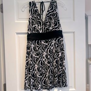 White House Black Market print mini dress